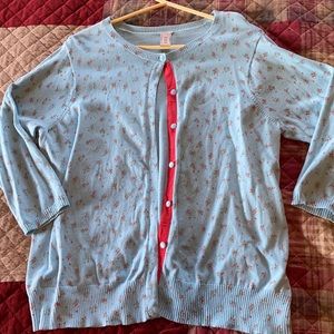 Old Navy floral 3/4 sleeve cardigan - 1X